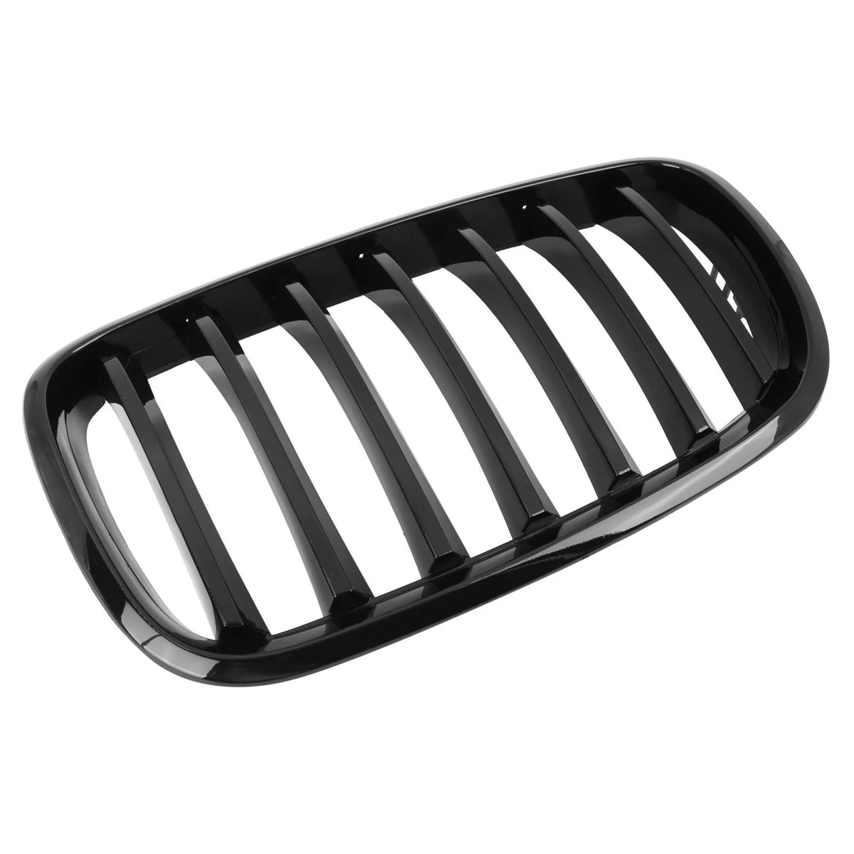 Grille Front Upper Bumper for BMW X5 4-Door Glossy Black Signal Slat Pair