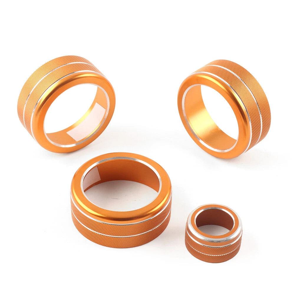 4 x AC Climate Control Knob Rings for Honda Civic 11th Gen (2022 - Present)