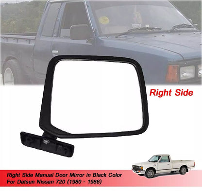 Right Black Side View Mirror for Datsun Nissan 720 (1980-1986)