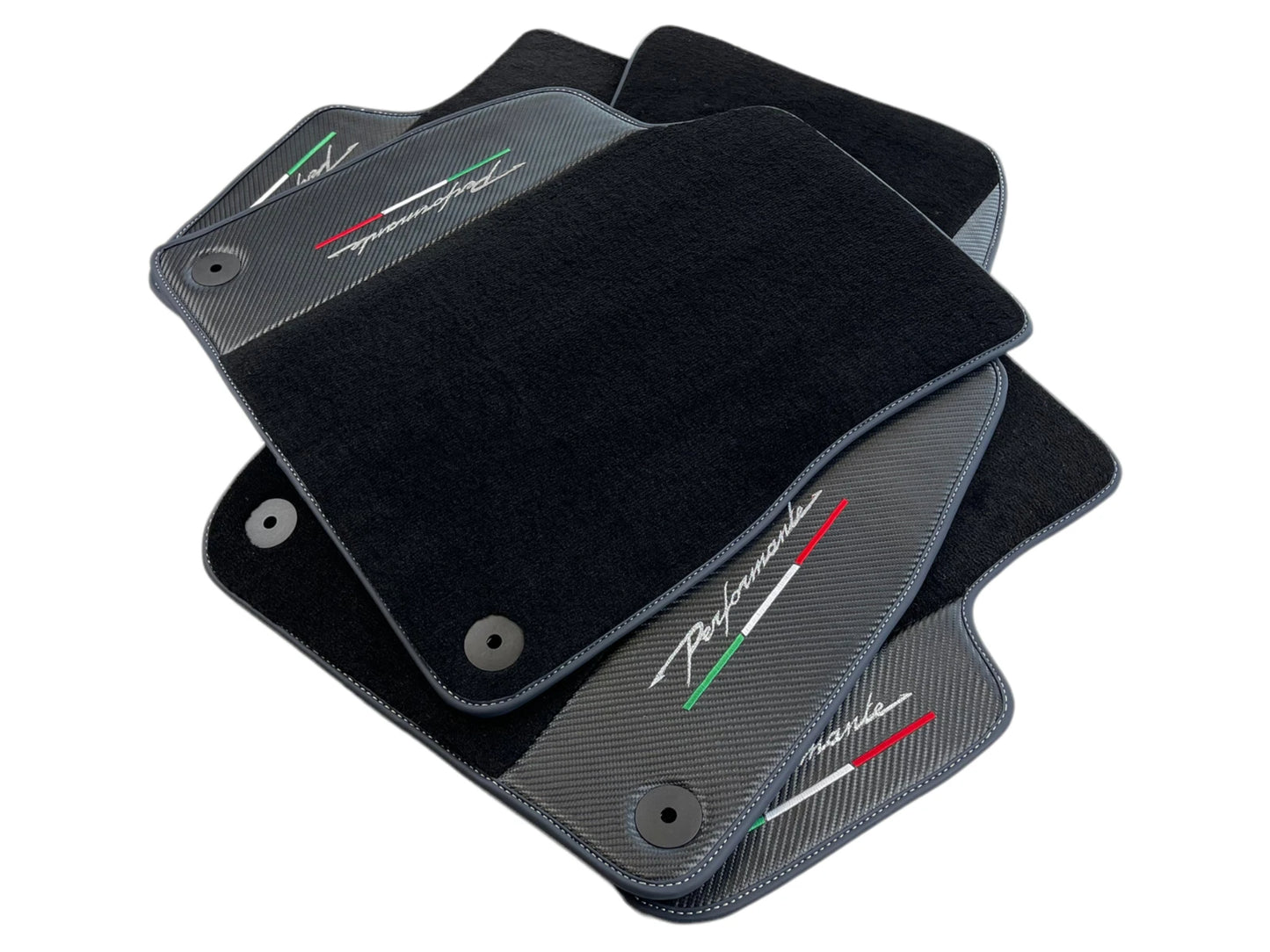 Floor Mats for Lamborghini URUS 2018-2023 Performante Carbon Fiber Leather