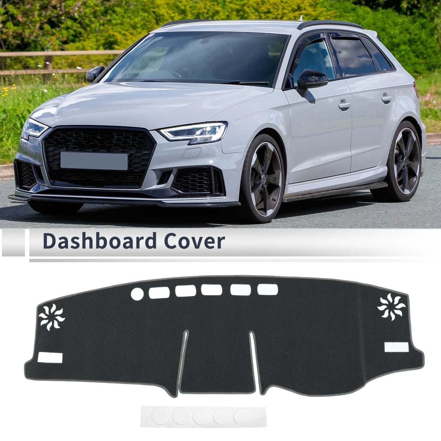 Dashboard Cover Mat for Toyota RAV4 XA50 2020-2024 Sun Protector Gray
