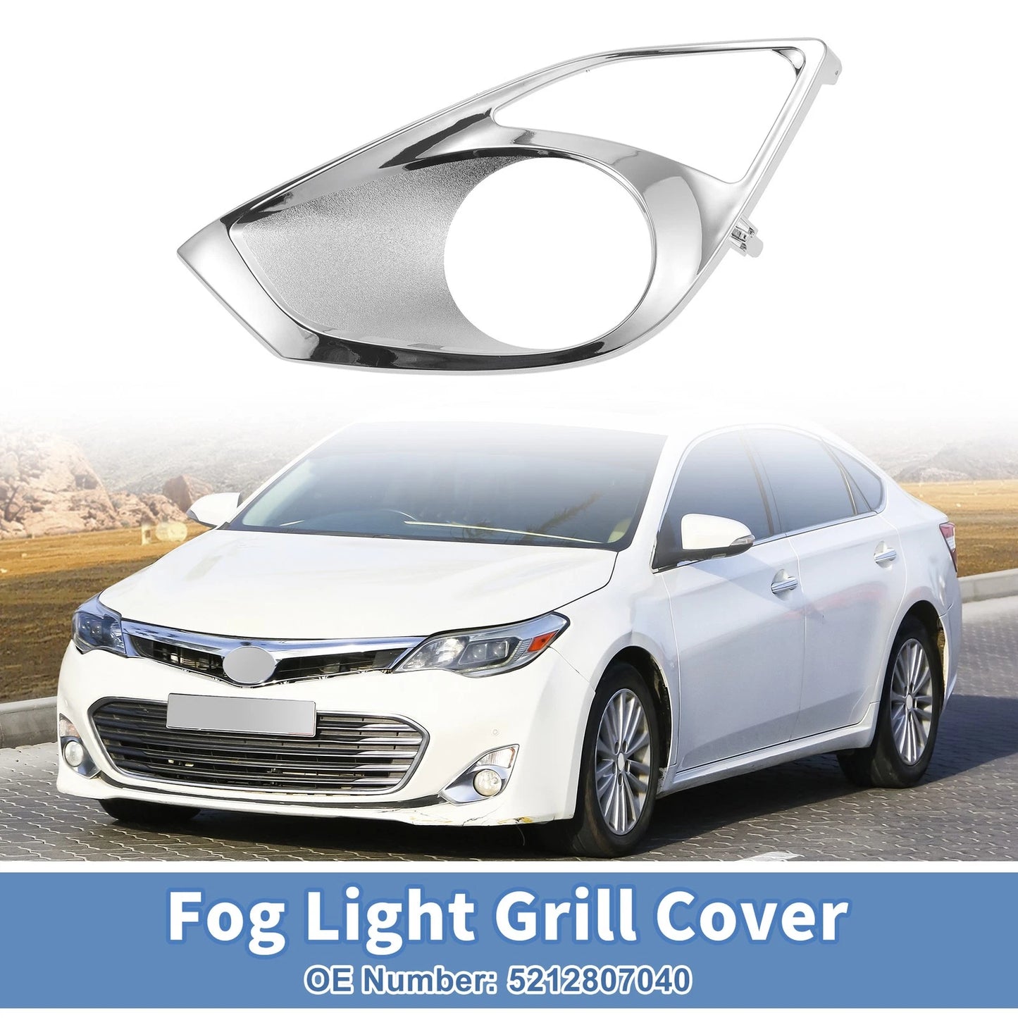 Front Left Fog Light Grill for Toyota Avalon (2013-2015)