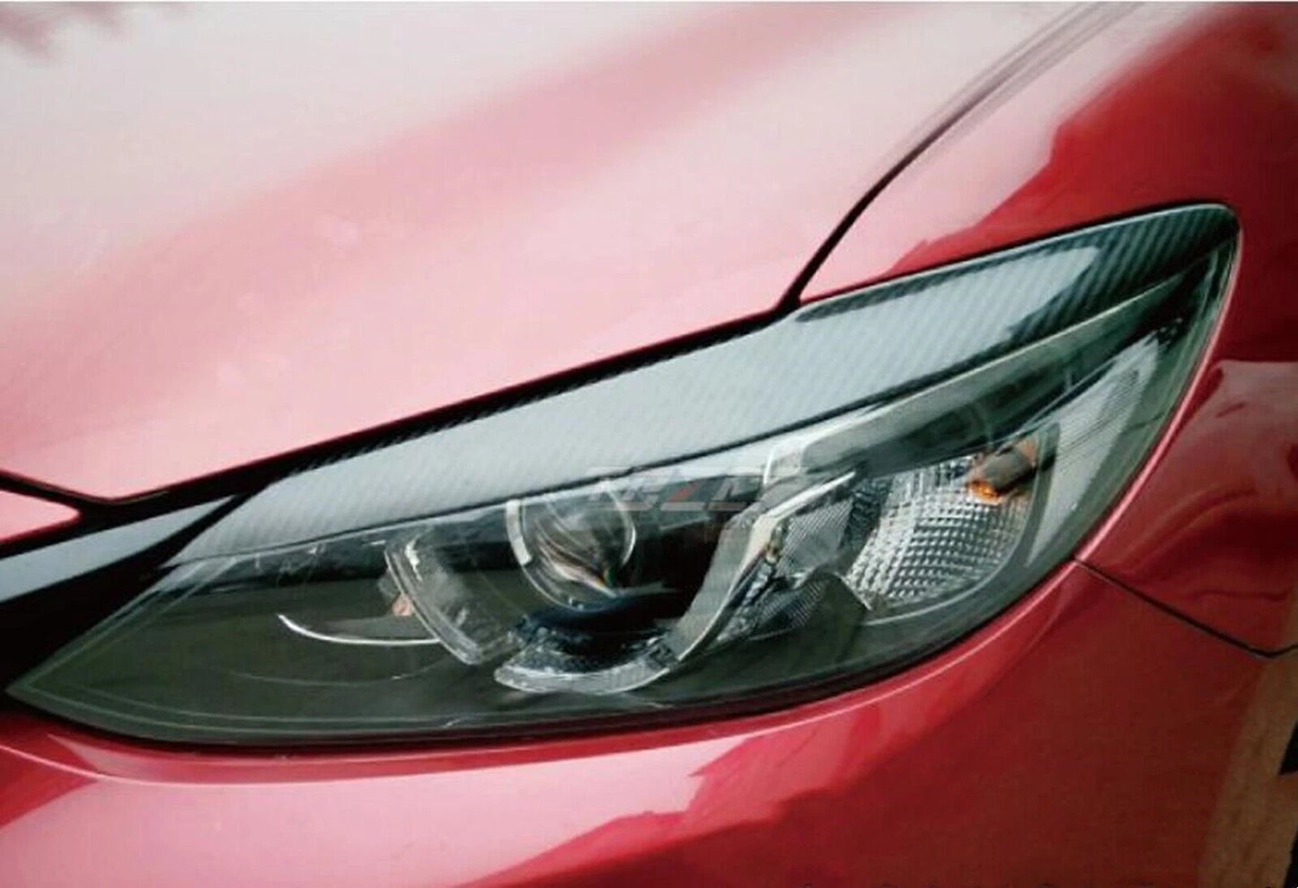 Front Headlight Eyebrow Trim 1 Pair for Mazda 6 Atenza (2017-2018)