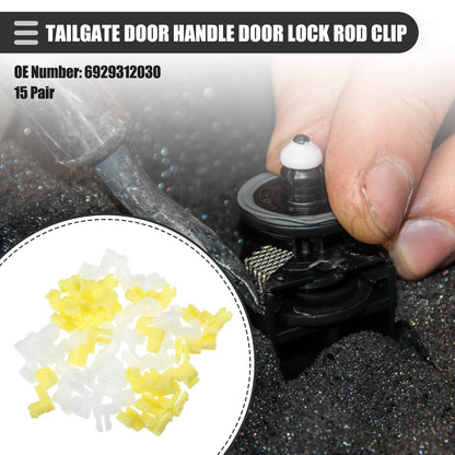 15 Pair Tailgate Door Handle Lock Rod Clips for Toyota (No Year Specified)