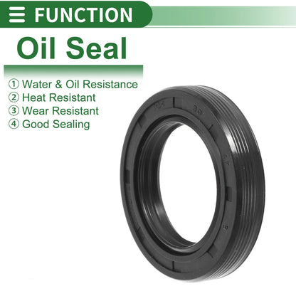 Oil Seal TG4 Lip Seal Ring Rotary Shaft Seal NBR Rubber 30x47x8mm Black 5 Pcs