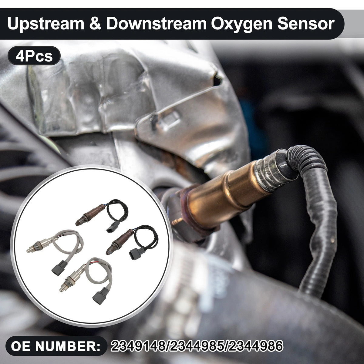 Oxygen Sensors 4 x for Nissan Altima V6 3.5L (2002-2006)