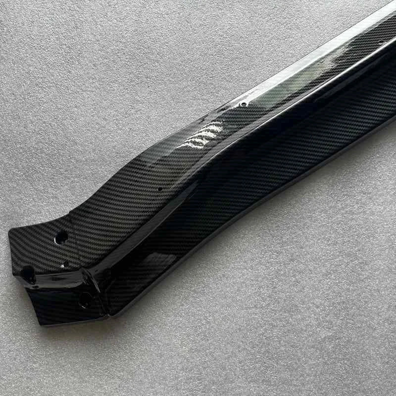 Carbon Fiber Style Front Bumper Lower Lip V-Style fit for Subaru WRX 2015-2021