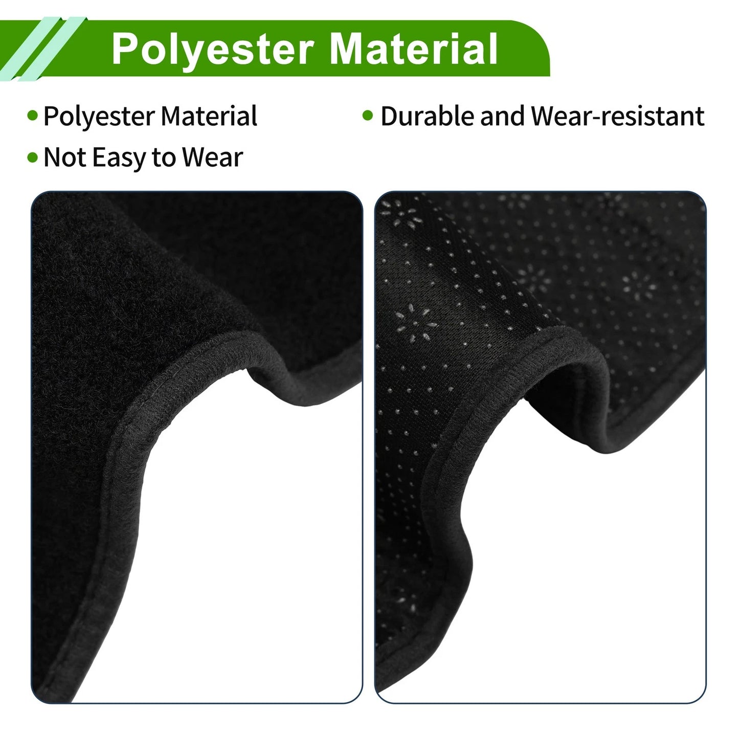 Dashboard Cover Black Polyester for Toyota Mark X 120 Series (2004-2009)