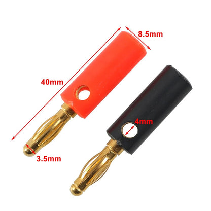 10 Pcs Brass 4mm Audio Speaker Wire Cable Connectors for Various Models