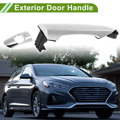 Silver Tone Exterior Door Handle for Hyundai Kia Front Right (2011-2019)
