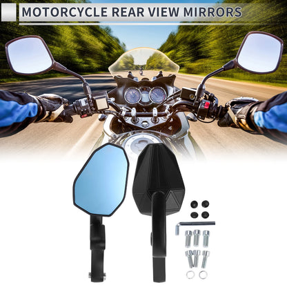 M8/M10 1x Motorcycle Rear View Mirror Handlebar Mirrors Black for MakeModel
