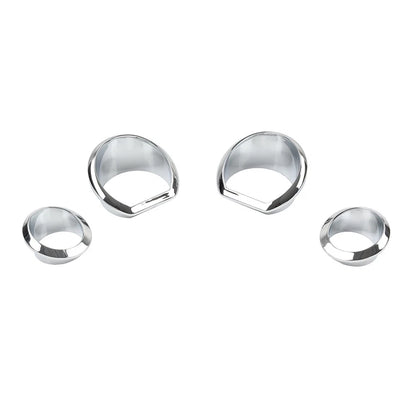 Chrome Gauge Bezel Trim Ring Kit for Harley Touring Electra Street Glide (2014-2023)