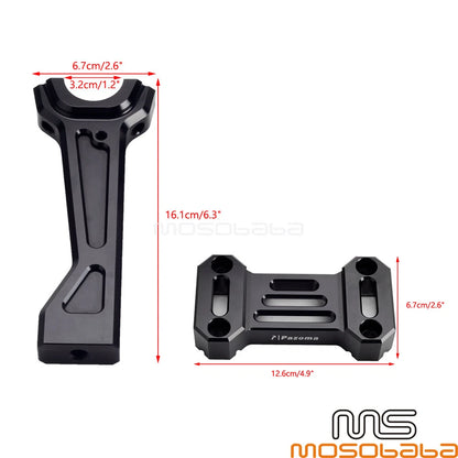 Tall Handlebar Risers w/ Top Clamp Cover for Pan America 1250 (2021-2024)
