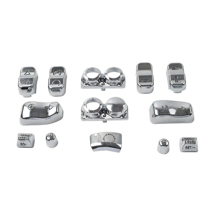 Hand Control Switch Housing Button Cap Chrome for Harley Road Electra (2009-2023)
