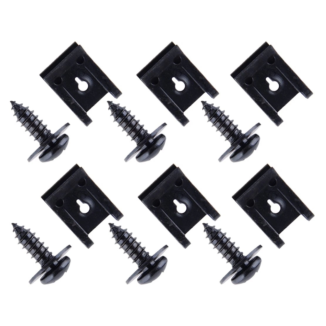 15 x Metal Screw Fender Bumper Retainer Clips for Universal Fit