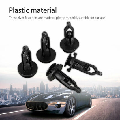 9mm Plastic Bumper Retainer Clips 100-pack for Car