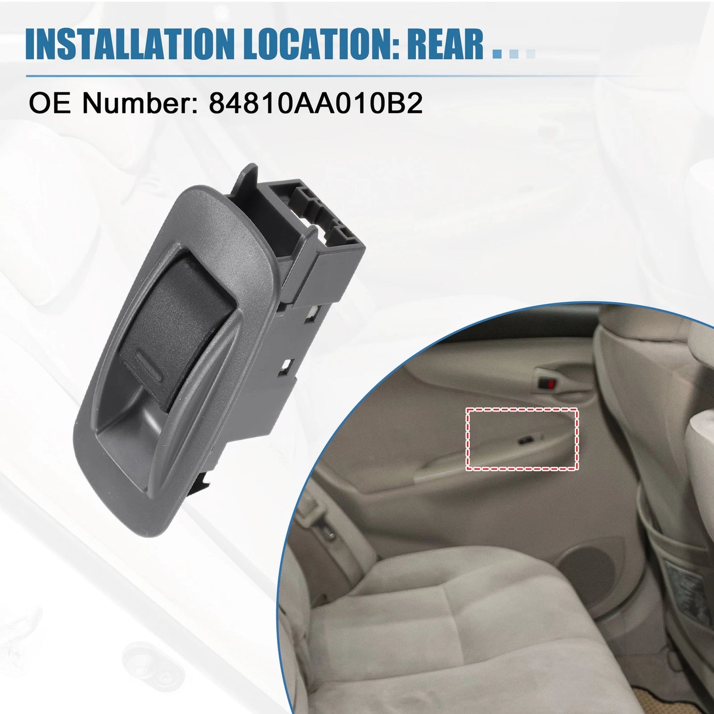 Rear Power Window Switch for Toyota Tacoma (2005–2012)