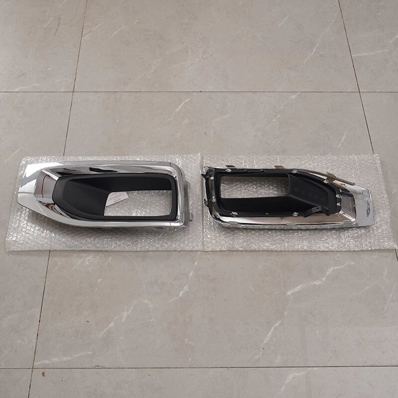 Fog Light Bezel Chrome Trim Cover Replacement 2 x For GMC Yukon XL (2015-2020)