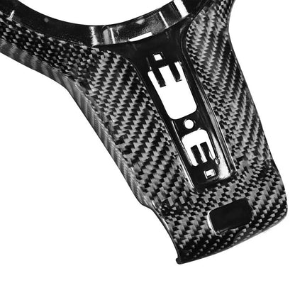Carbon Fiber Replace Steering Wheel Cover Trim For MW 3/4/5 Series X5 X6 M-sport