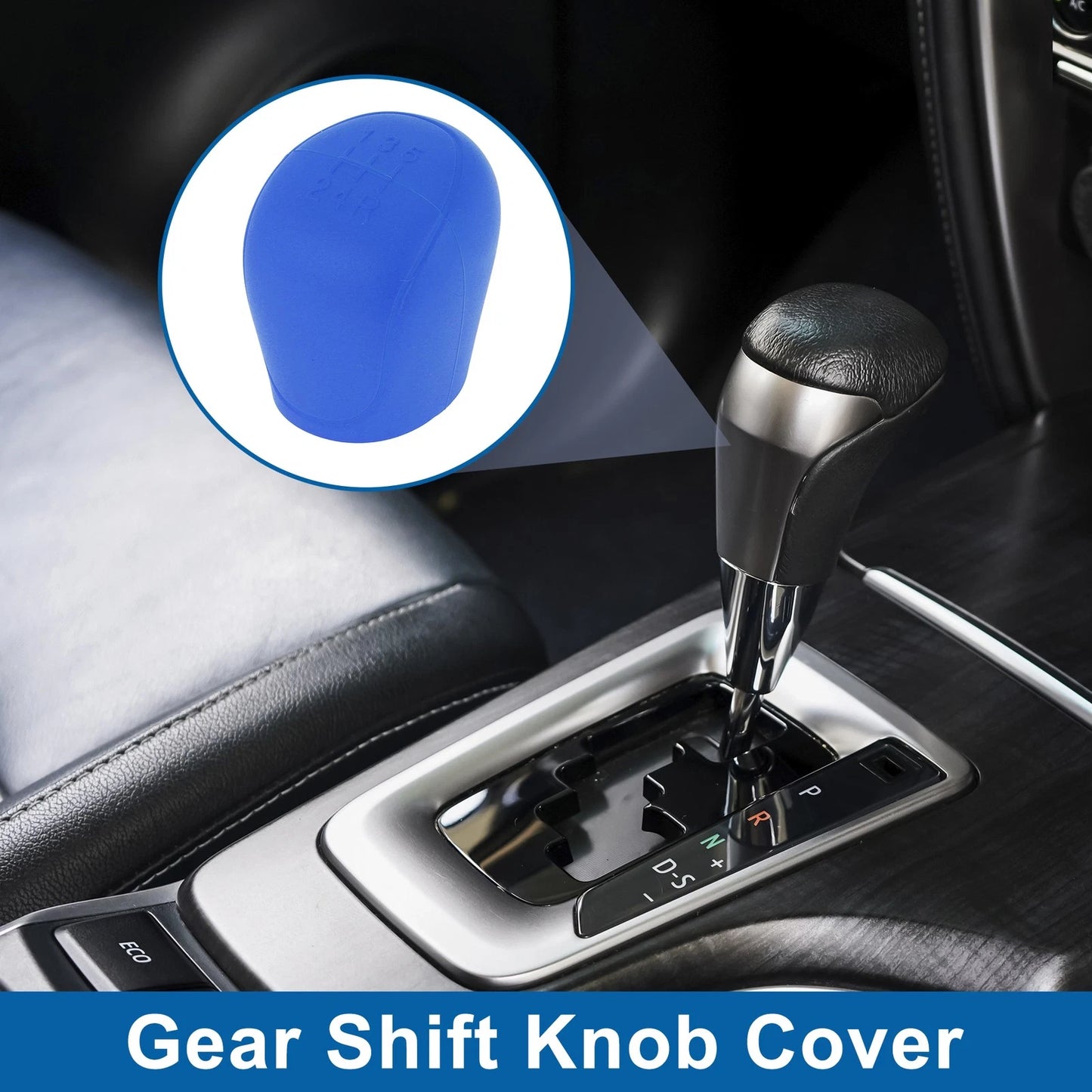 Blue Silicone Gear Shift Knob Cover for Ford C-Max (2007-2021)