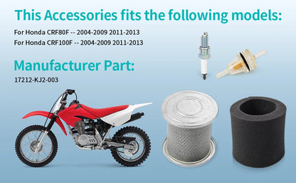 Air Filter Cage & Spark Plug Kit for Honda XR100R/XR80R/TRX90/CRF100F/CRF80F