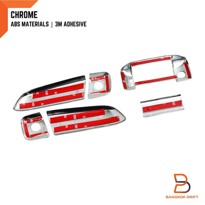 6 x Chrome Door Handle Covers for Toyota Hiace Commuter (2005-2019)