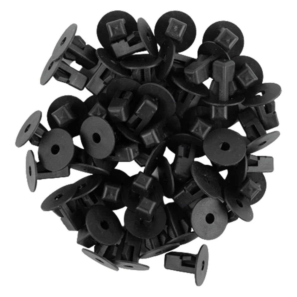 50 Fastener Nylon Nut Fender Liner Screw Grommets for Toyota Retainer