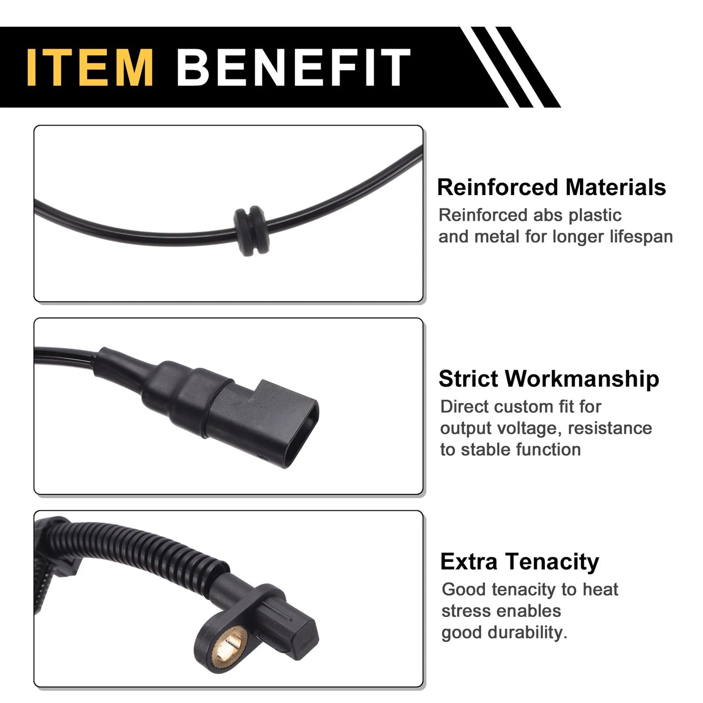 ABS Wheel Speed Sensor for Ford Focus (98-11) 1 x Left/Right Rear
