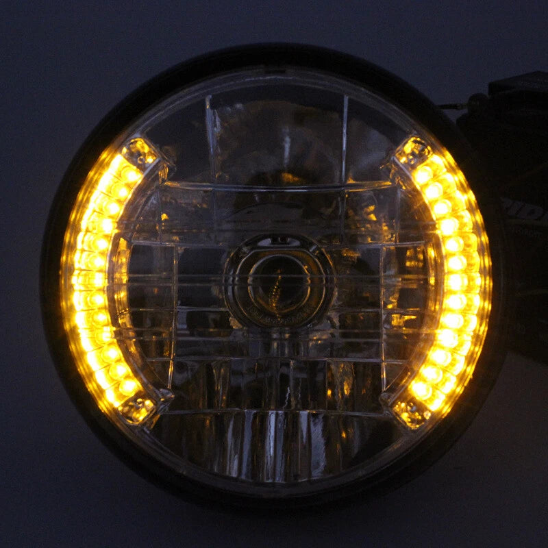 7" Motorcycle LED Headlight Turn Lights for Bobber Cafe Racer (2020-2023)