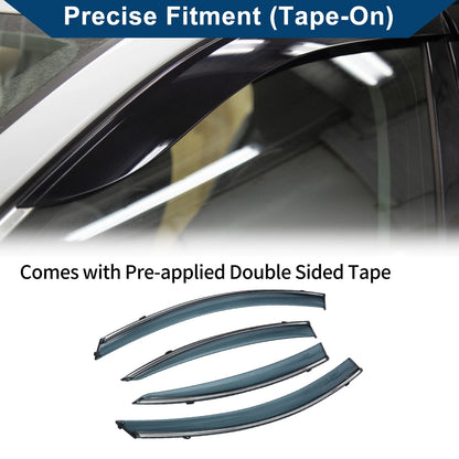 Window Deflectors for Mazda 3 Sedan Side Vent Visors (2010-2013)