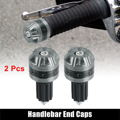 Pair 18mm Handlebar End Plug Bar Ends Aluminum Alloy Titanium for Motorcycle