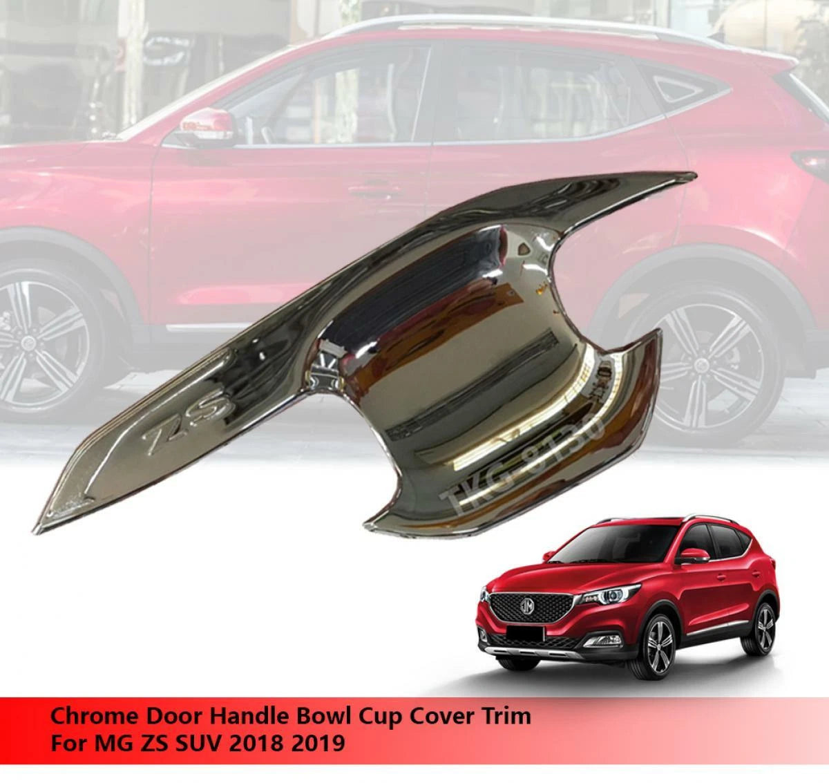 Door Handle Bowl Cap Trim Chrome for MG ZS SUV (2018-2019)