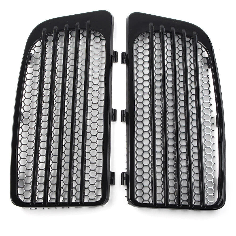 Black Lower Fairing Radiator Screen Guard Grills for Harley Touring (14-20)