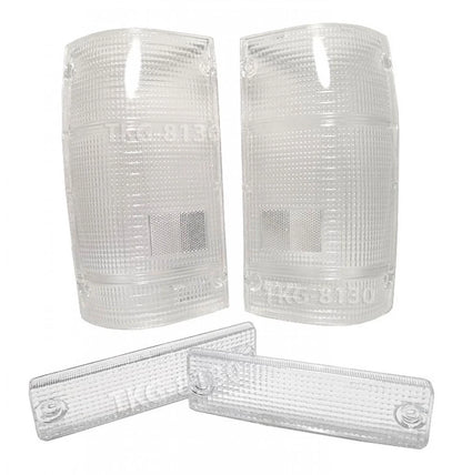 2 x Light Lens for Mazda B2000 B2200 B2600 (1986-1993)