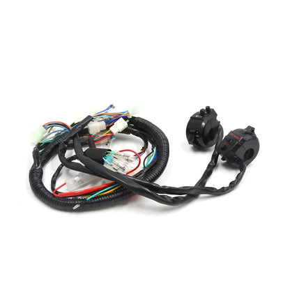 Handlebar Light Control Switch Set for GY6 125W Wire Harness for Motorcycle GY6