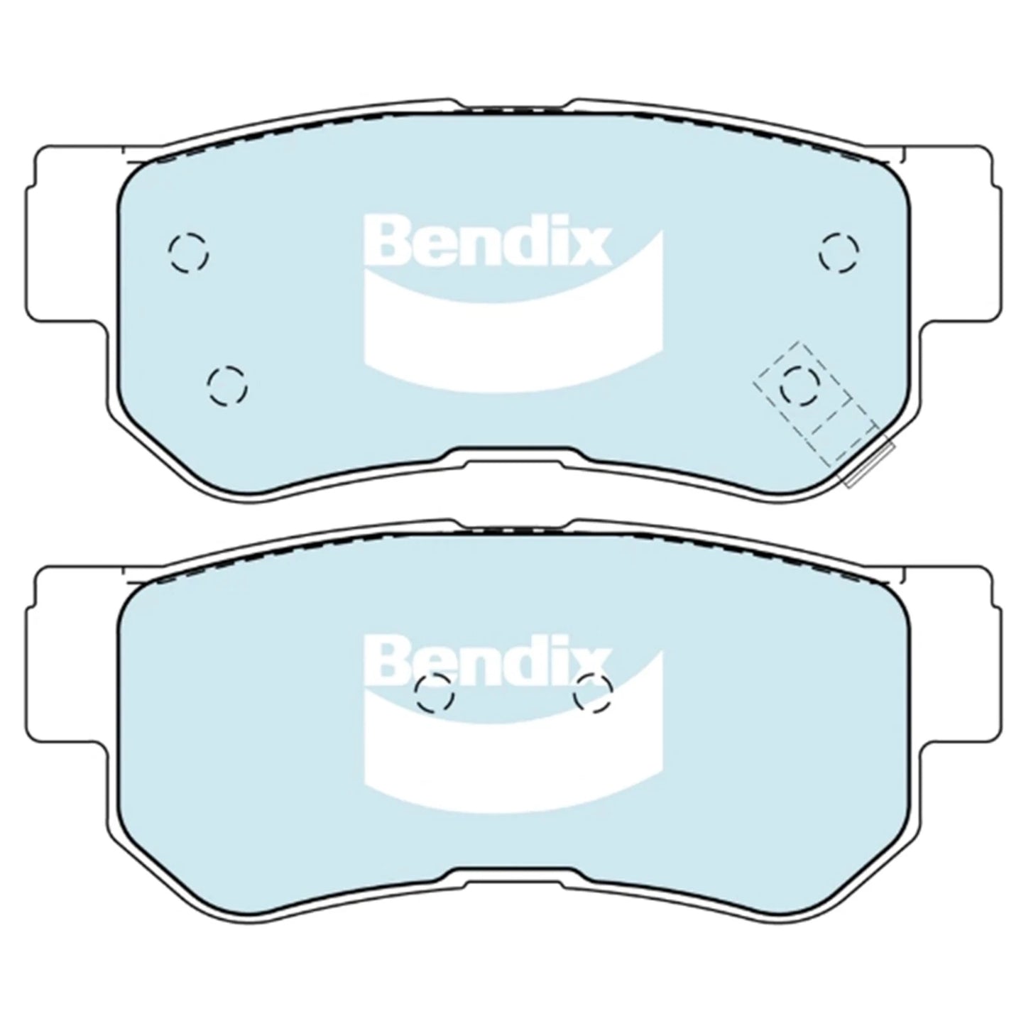 Rear Disc Brake Pads Set for Kia Magentis (2006 - 2009)