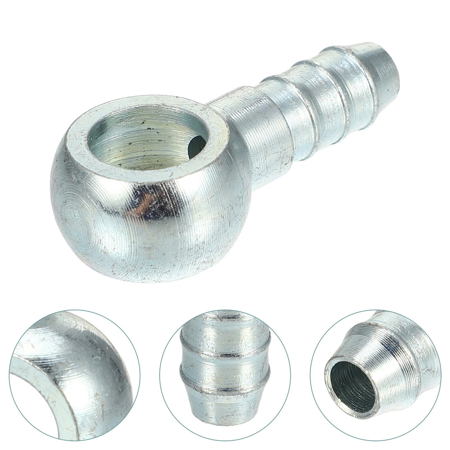 Set 12mm ID 10mm OD M12x1.25 Fitting Adapter with Washers for Motorcycle