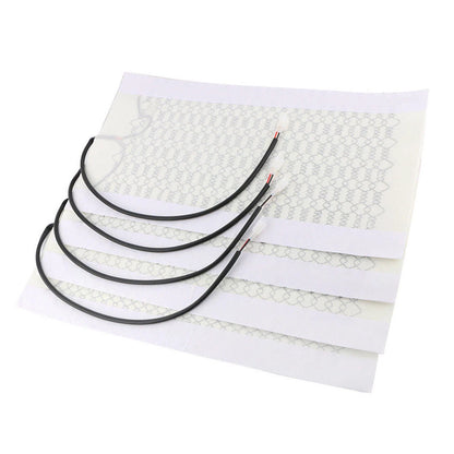 Universal 12V Carbon Fiber Heated Seat Pads  Dual Control Set