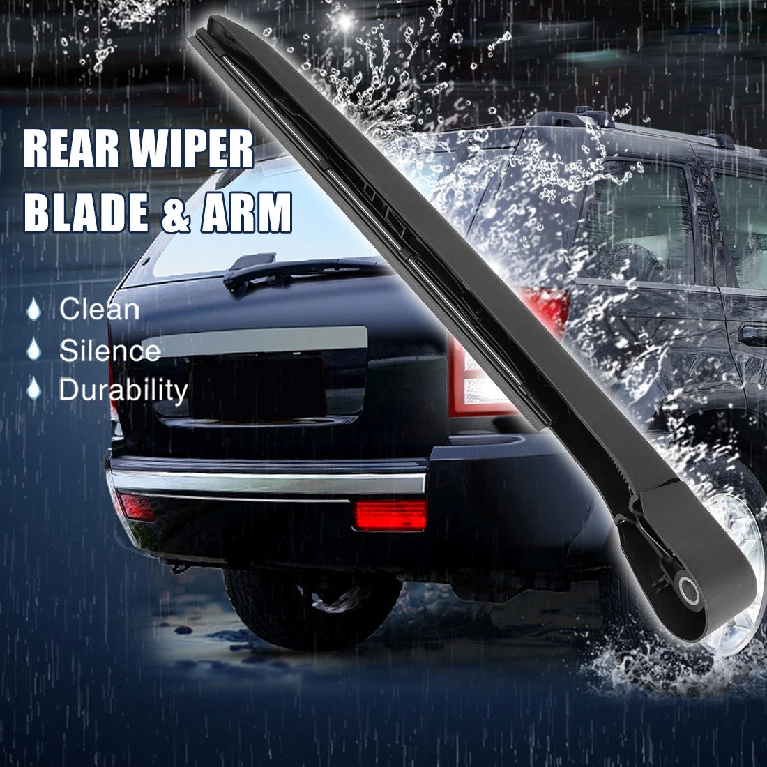 305mm 12'' Rear Windshield Wiper Blade Arm Set for Volvo V60 (2011-2015)