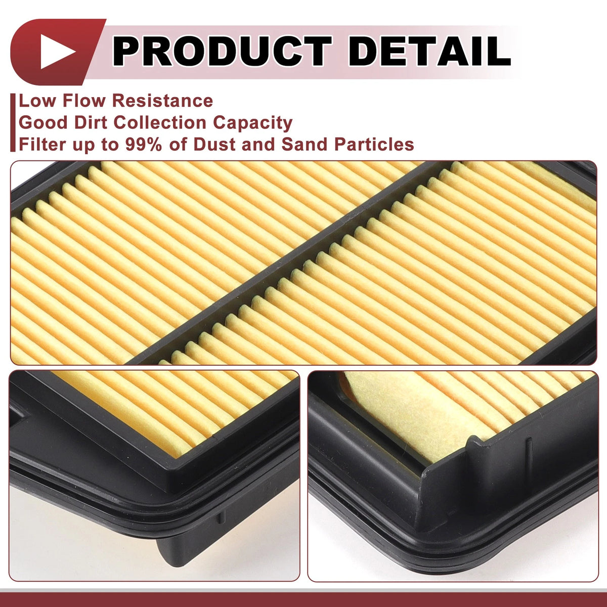 Engine Air Filter for Ford F-250 Super Duty 6.2L (2017-2019) 1 x Piece