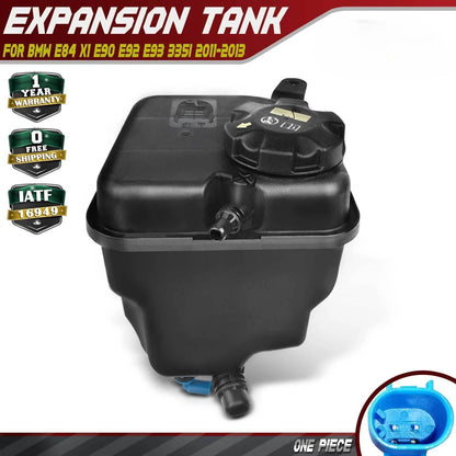 Engine Coolant Reservoir Tank w/ Cap for BMW X1 E84 E90/E92/E93 335i (2011–2013)