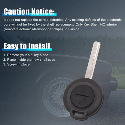 Key Shell Case for Mitsubishi Colt, Warrior, Carisma, Spacestar (2000-2005)