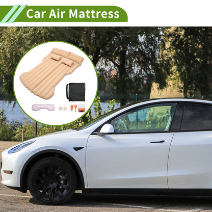 Beige Car Air Mattress for Tesla Model Y (2020-2023)