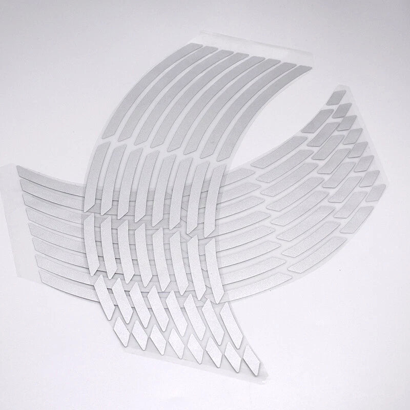 18'' Reflective Rim Tape for Motorbike Wheel - Silver (Fits Most Models)