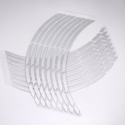 18'' Reflective Rim Tape for Motorbike Wheel - Silver (Fits Most Models)