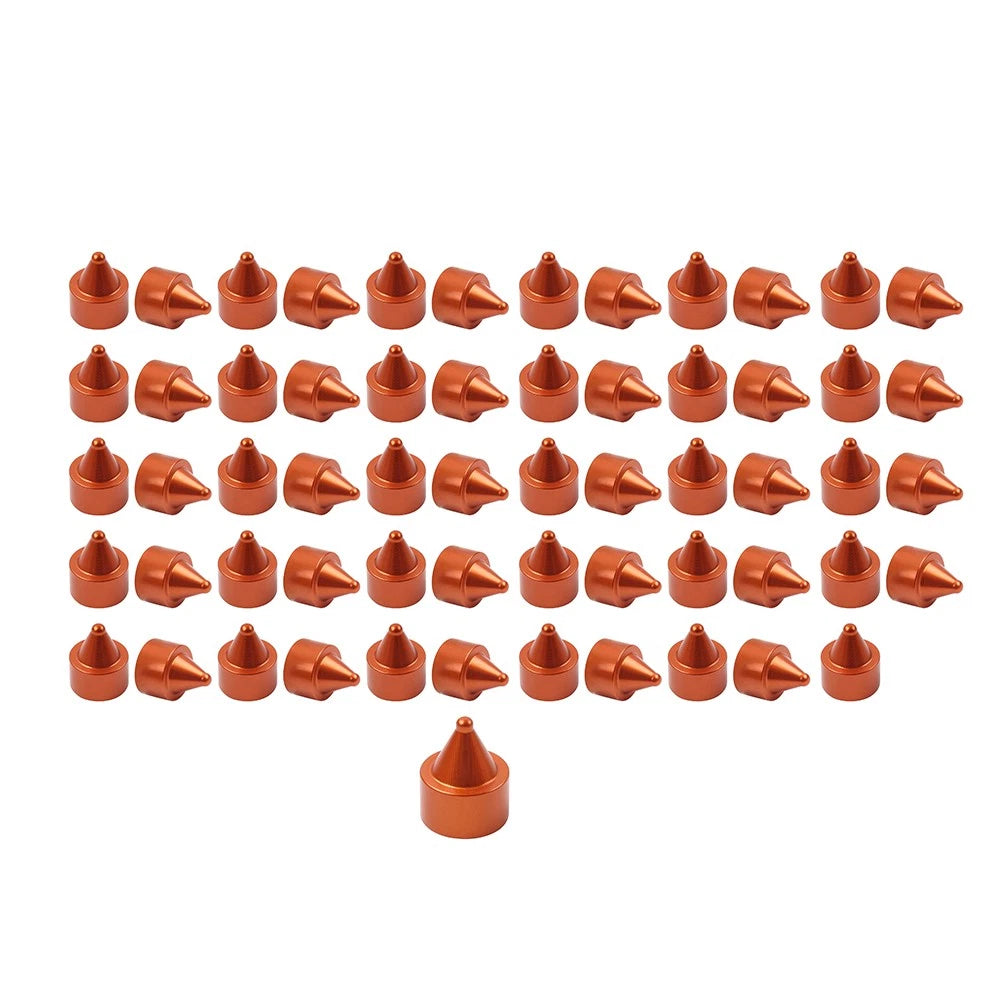 60x Red Engine Bolt Caps for Harley Softail Breakout Dyna Wide Glide (2012-2023)