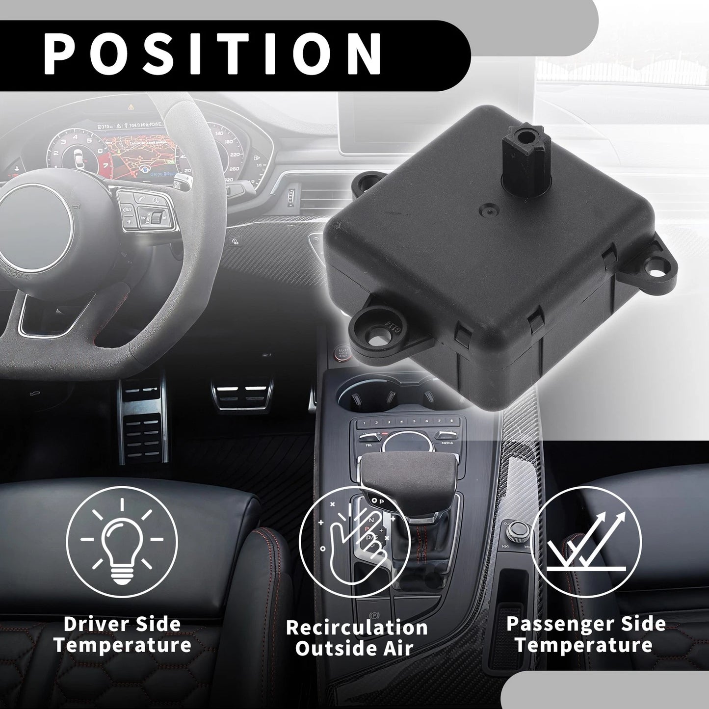 HVAC Heater Blend Door Actuator for Chevrolet Captiva Sport (12-15)