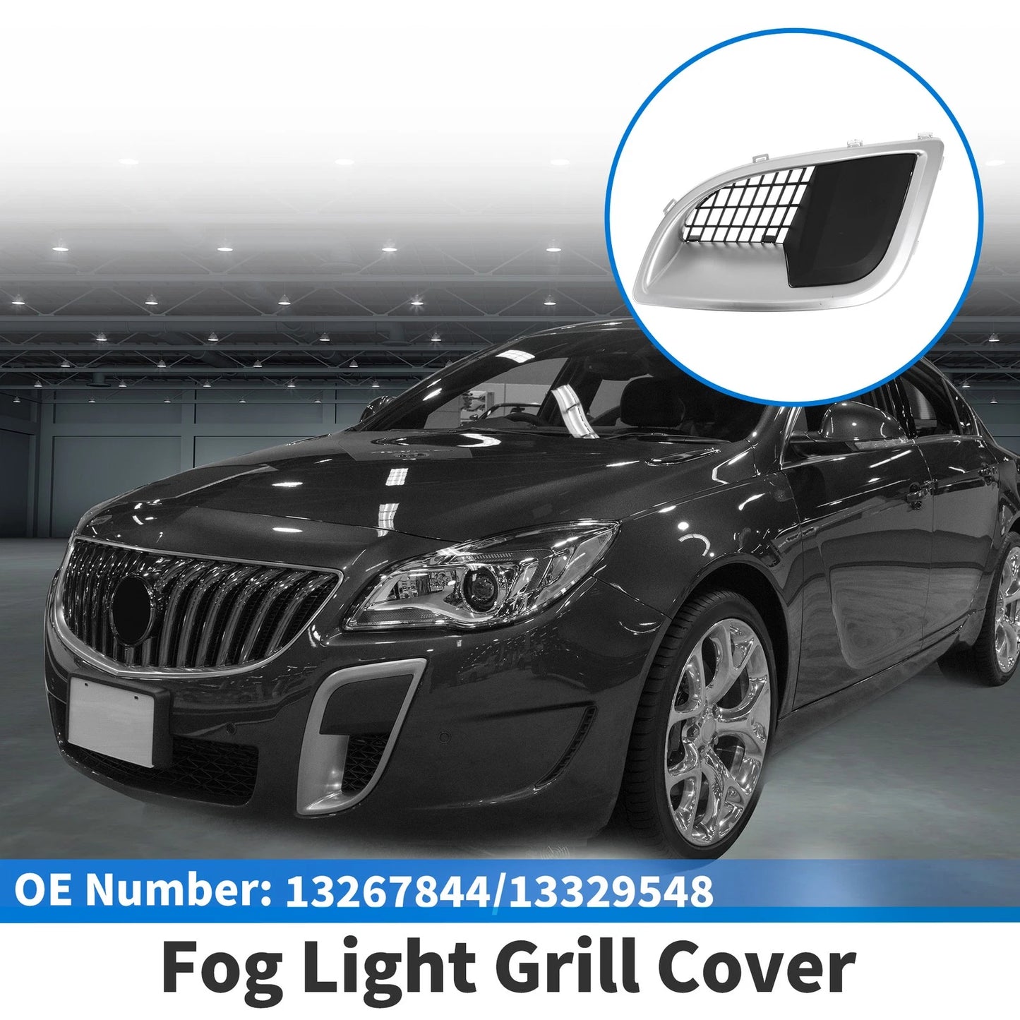 1 Pc Car Front Right Fog Light Grill for Buick Regal (2009–2014)