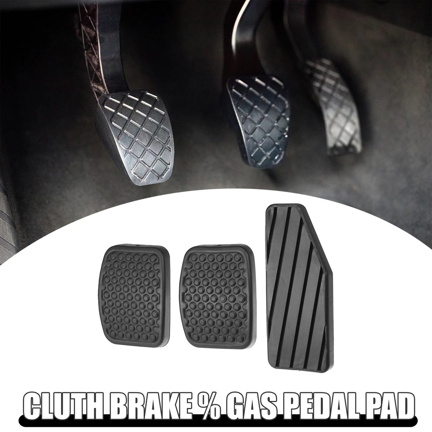 3 x Clutch Brake Gas Pedal Covers for Suzuki Aerio (2001-2007)