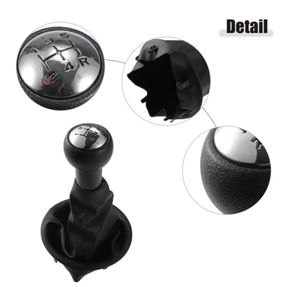 5 Speed Manual Gear Shift Knob & Boot Cover for Peugeot Partner (2008)